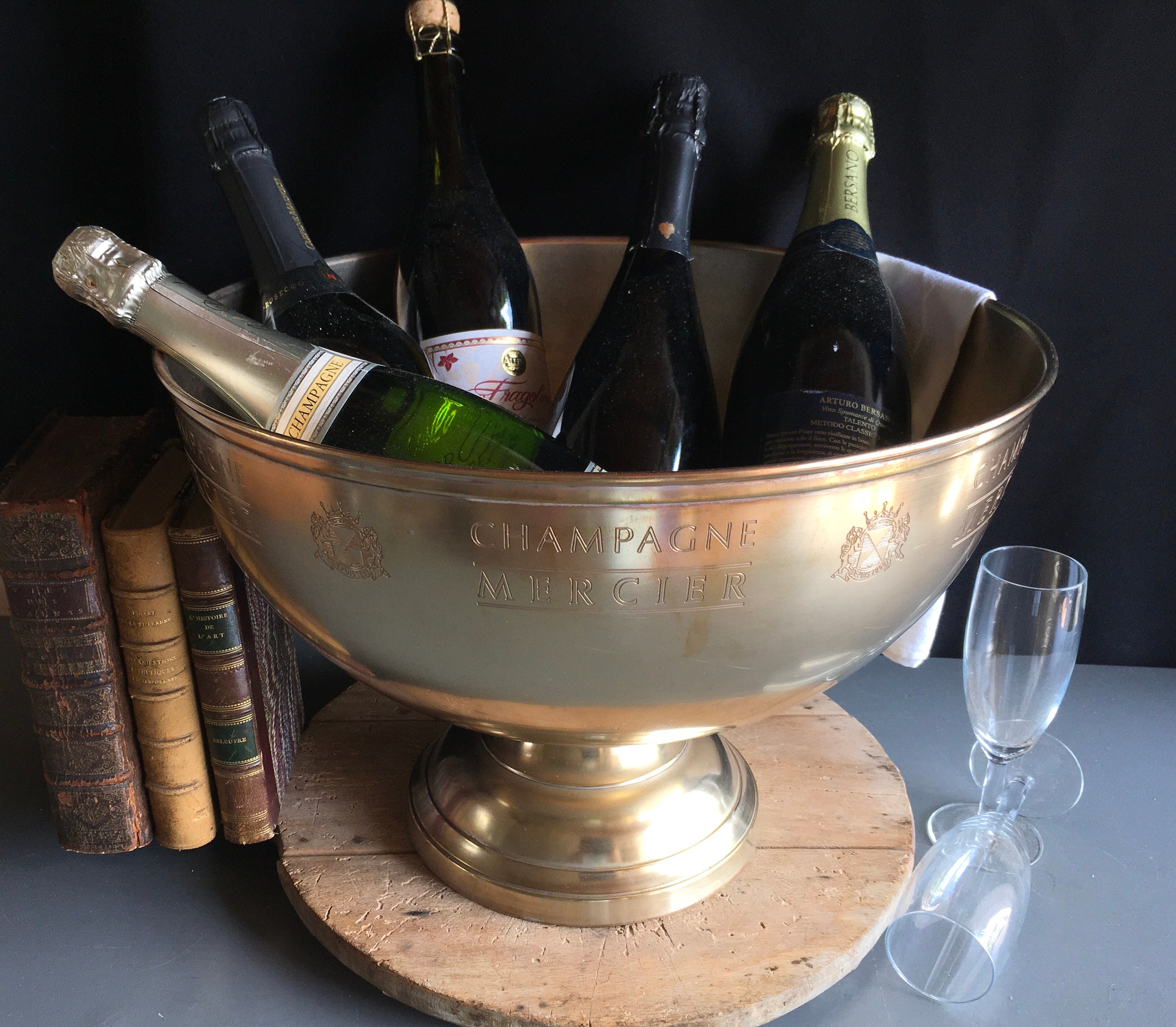 Mercier Millésime Multi Bouteille Seau à Champagne, Refroidisseur de Vin, Seau Glace. Utilisé Mais B