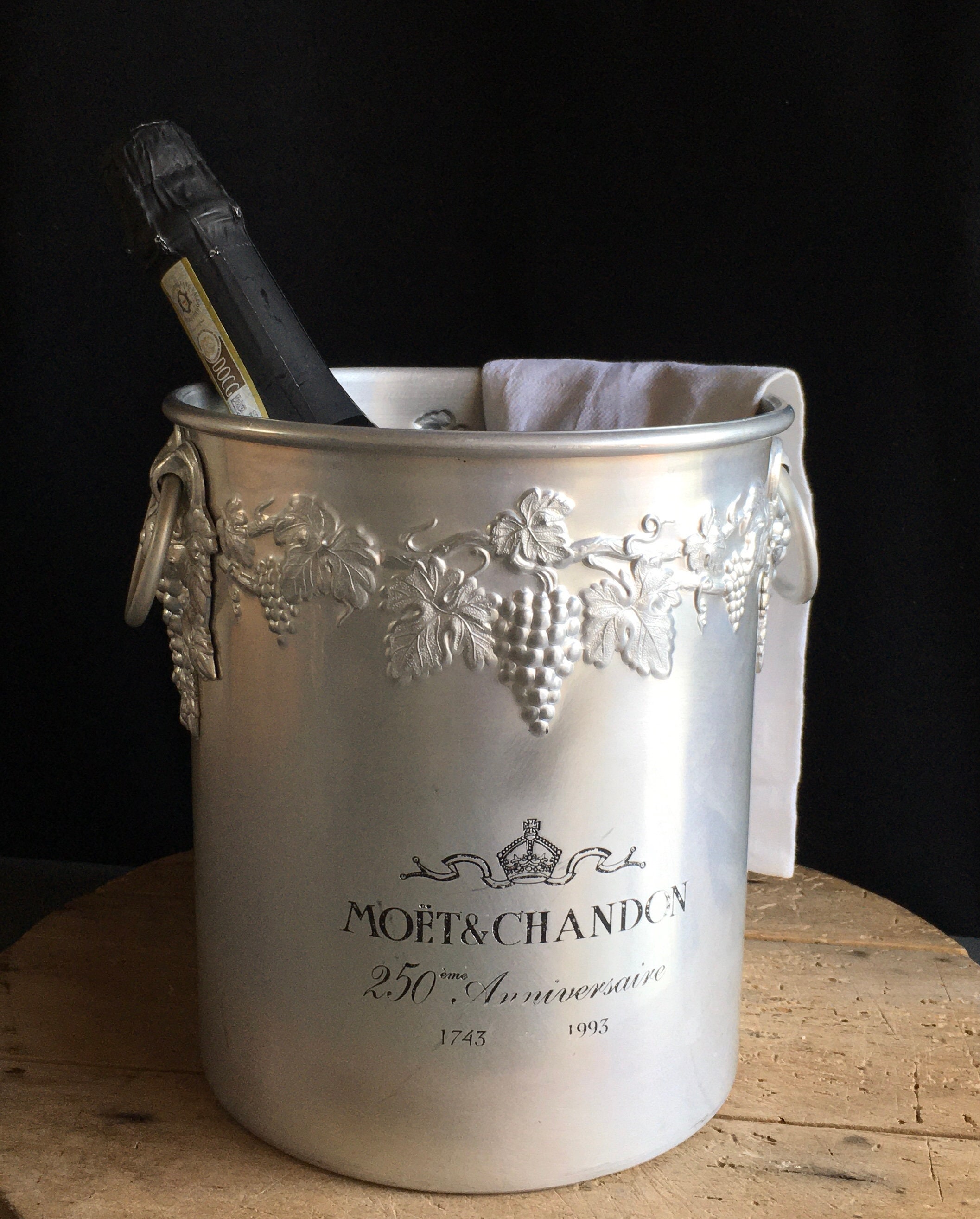 Vintage French MOET & CHANDON METAL Champagne Wine Cooler Etsy