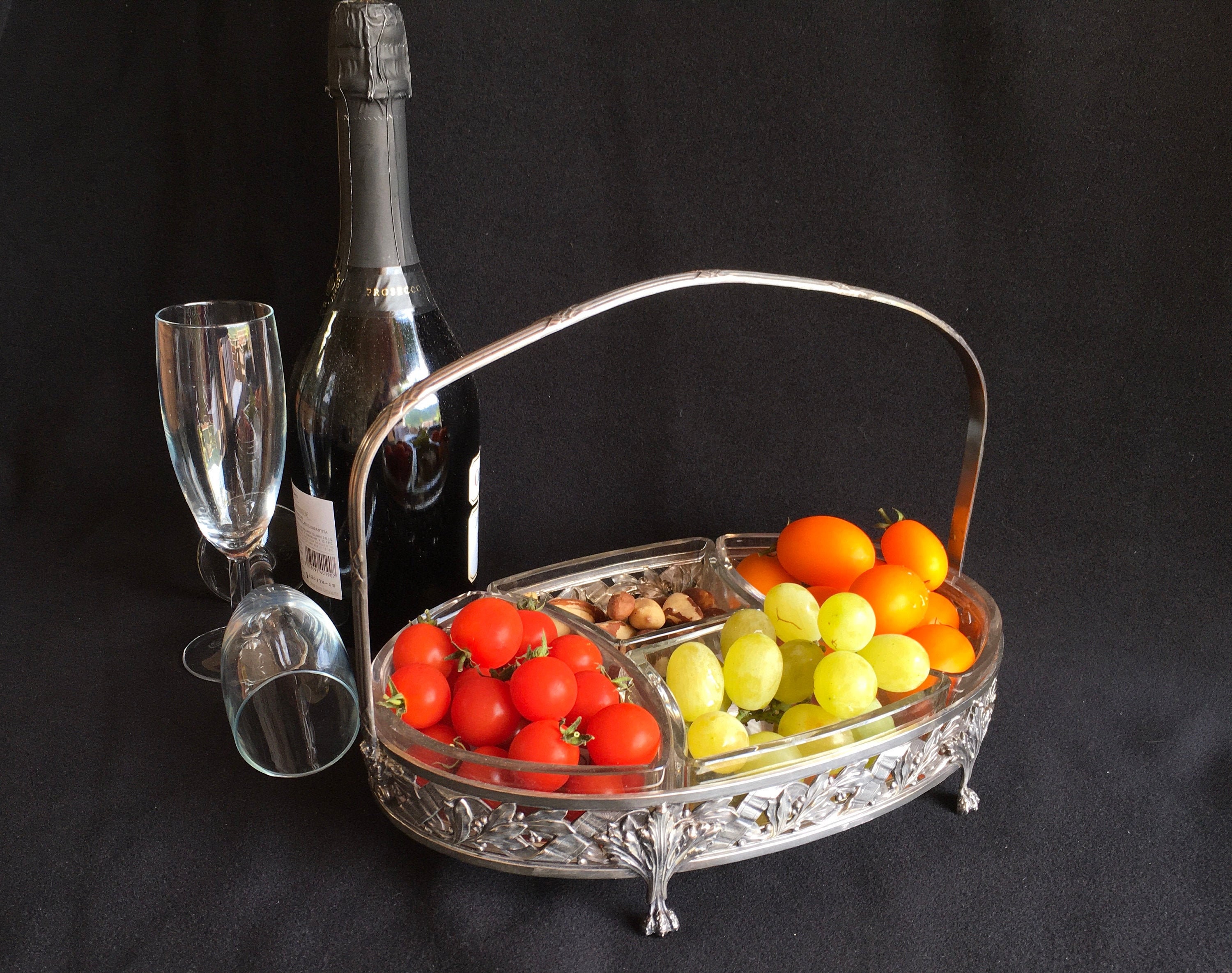 Vintage Des Années 1950 Français Apéro Servant Un Plat, Condiments, Meze, Tapas, Antipasti. Plateau