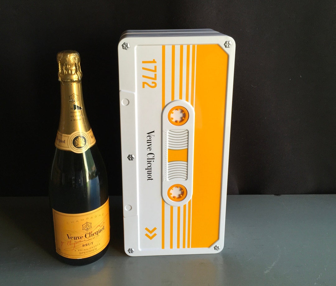 VEUVE CLICQUOT CASSETTE Box. Cliquot. Seriously Cute Box in Etsy