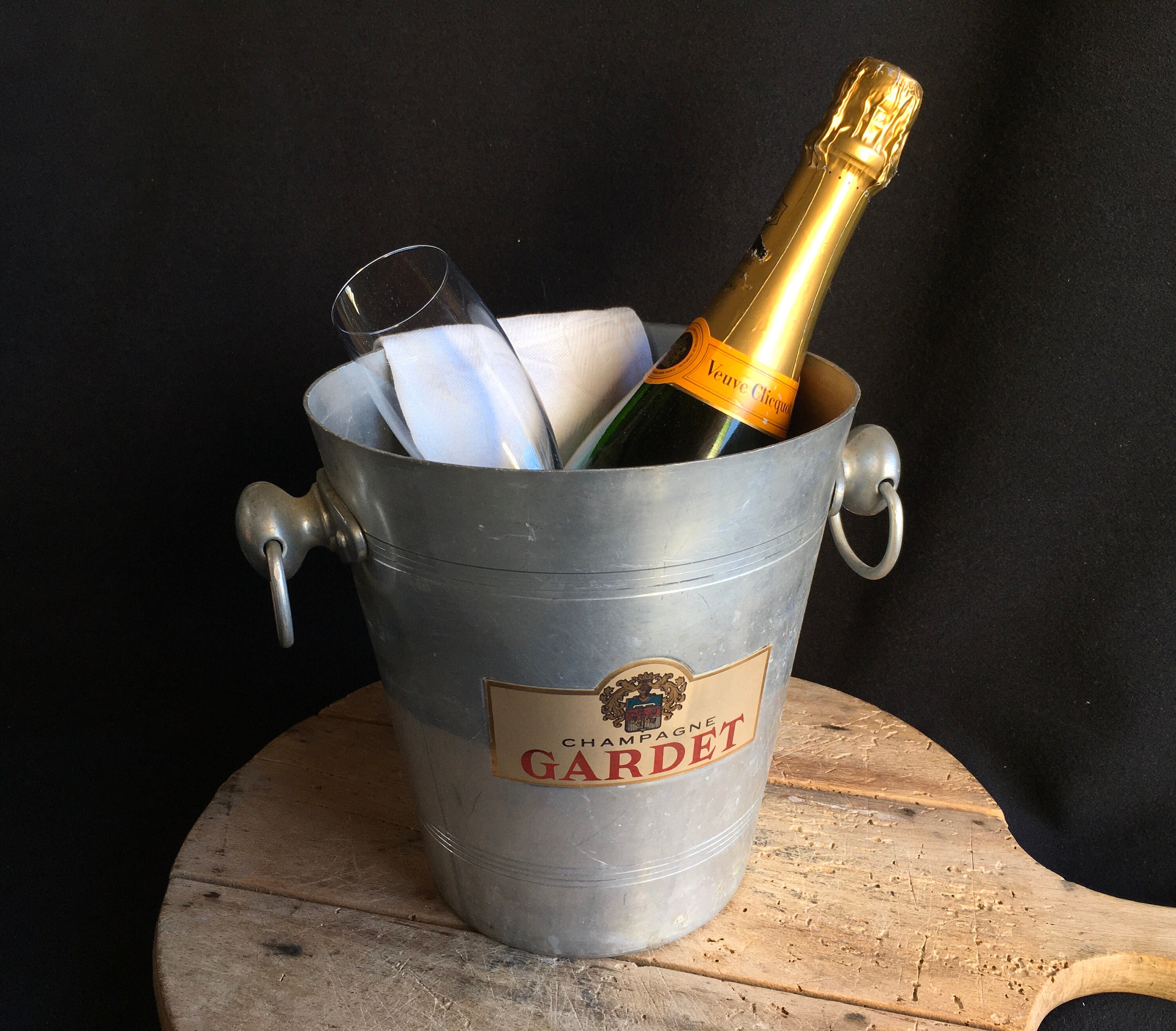 Gardet Champagne, Glacière, Seau à Glace, Glacière Champagne. Logo sur 1 Côté. Années 1980. Belles P