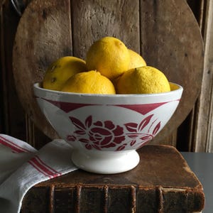 SARREGUEMINES CAFE au LAIT bowl,  Vintage French, 1950’s, breakfast bowl, bigger size.