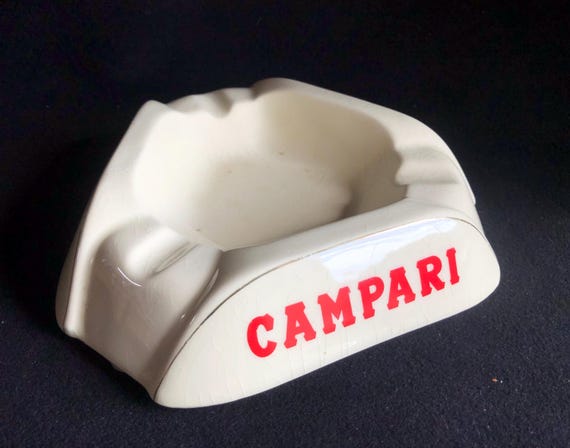 CAMPARI ／ カンパリ　シガー・アッシュトレイ　灰皿　ビンテージ CAMPARI Ashtray, Ash Tray. 1960's. in Very Near Perfect