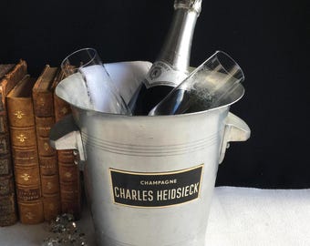 本物のヴィンテージBOLLINGERシャンパンクーラー、アイスバケツ