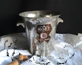 Seau à Champagne Ancien Mercier - Aluminium - Argenté - Vintage