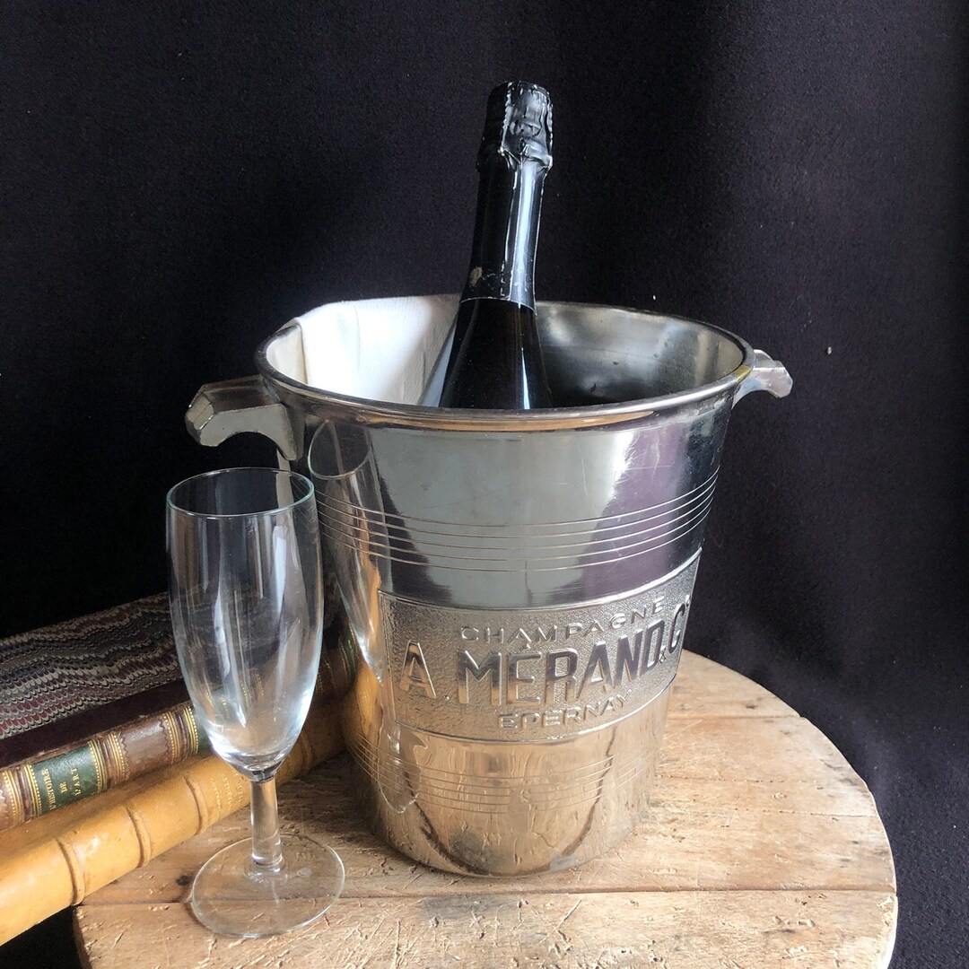 Seau à Champagne Palmer Étain D'Anjou Eric Berthes French Bucket Rare