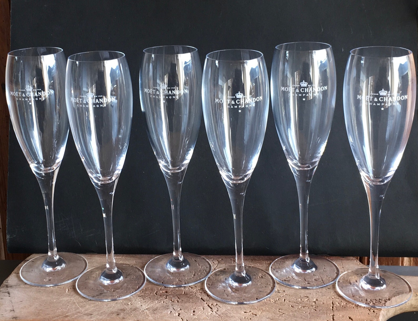 6 Vintage MOET & CHANDON flûte Impériale champagne Etsy