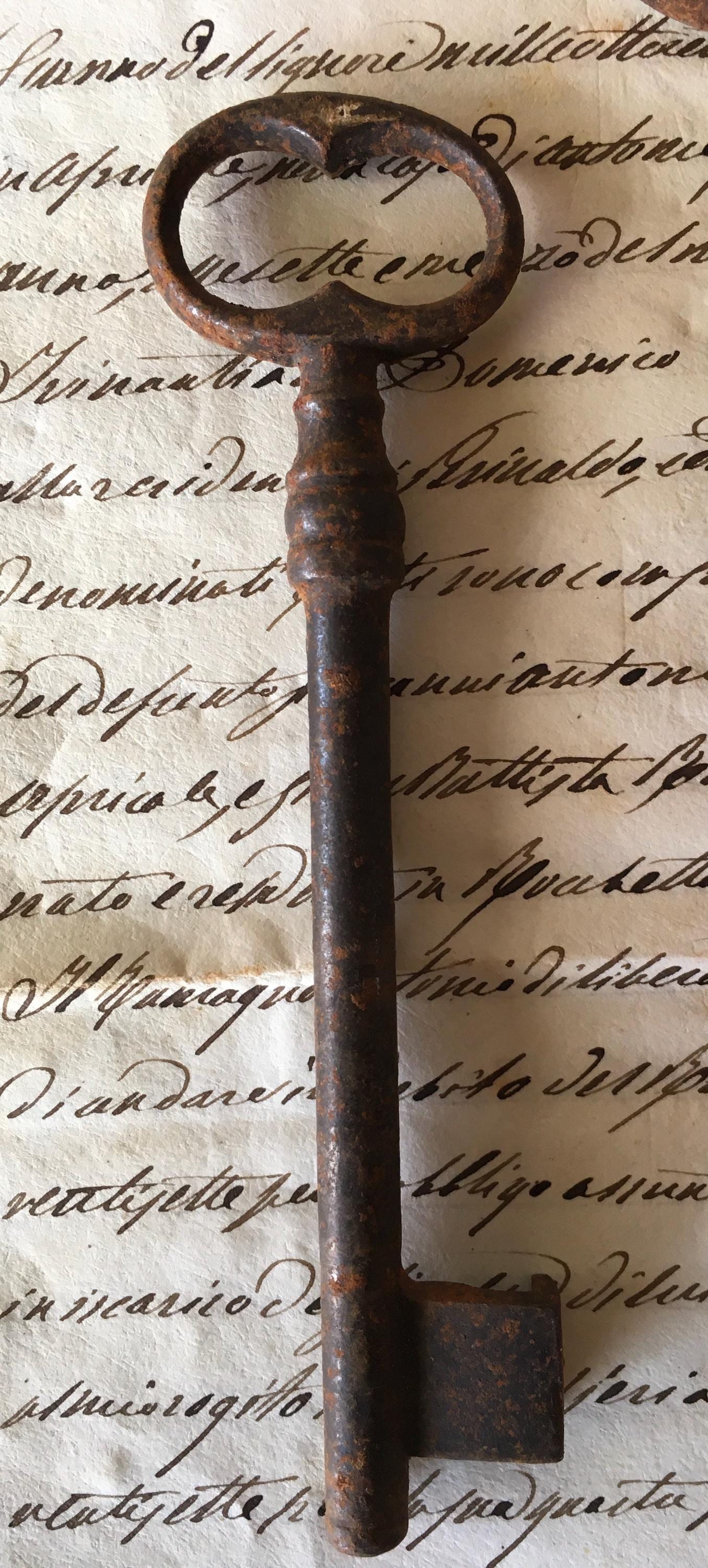 アンティークフレンチアイアンキー、シャトーデコレーション、3個