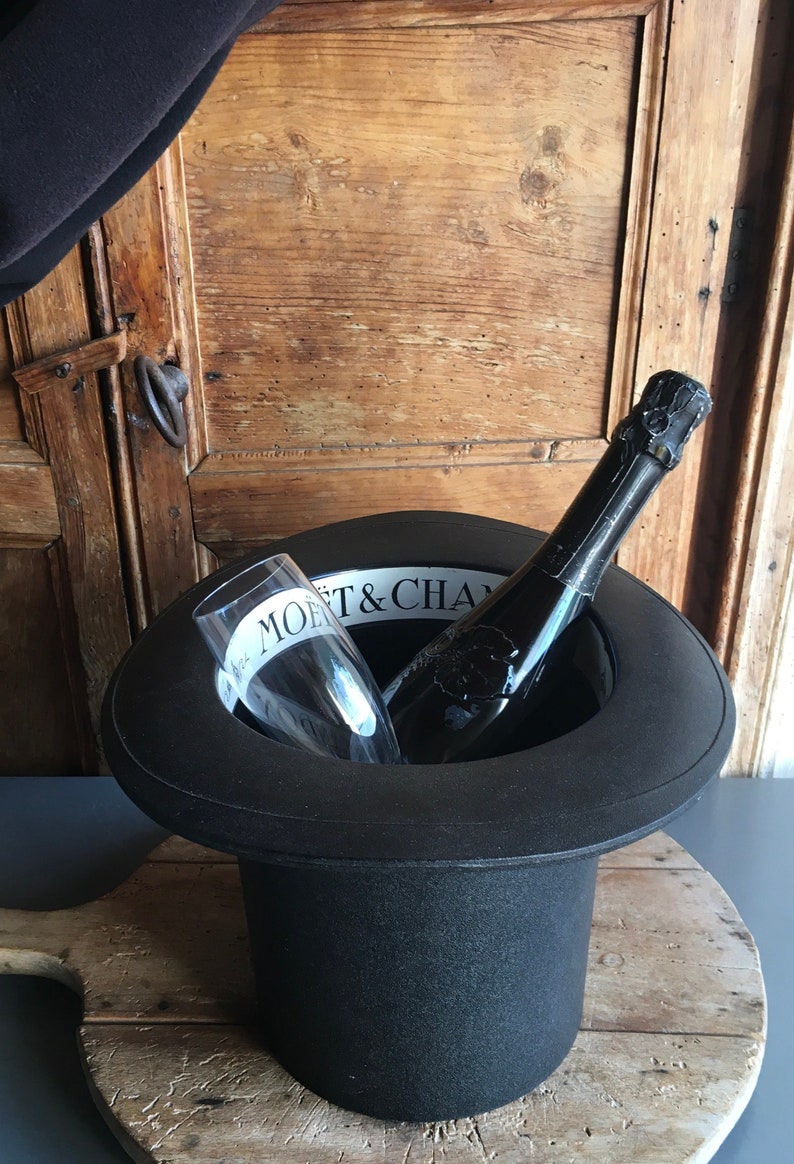 MOET & CHANDON Champán francés vintage, enfriador de vino, cubitera, en forma de sombrero de copa. imagen 1