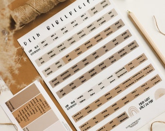 BIBLE INDEX "NATURE" with bookmark | Universal index | Books of the Bible | Bible marking system | Quiet time | Baptism gift