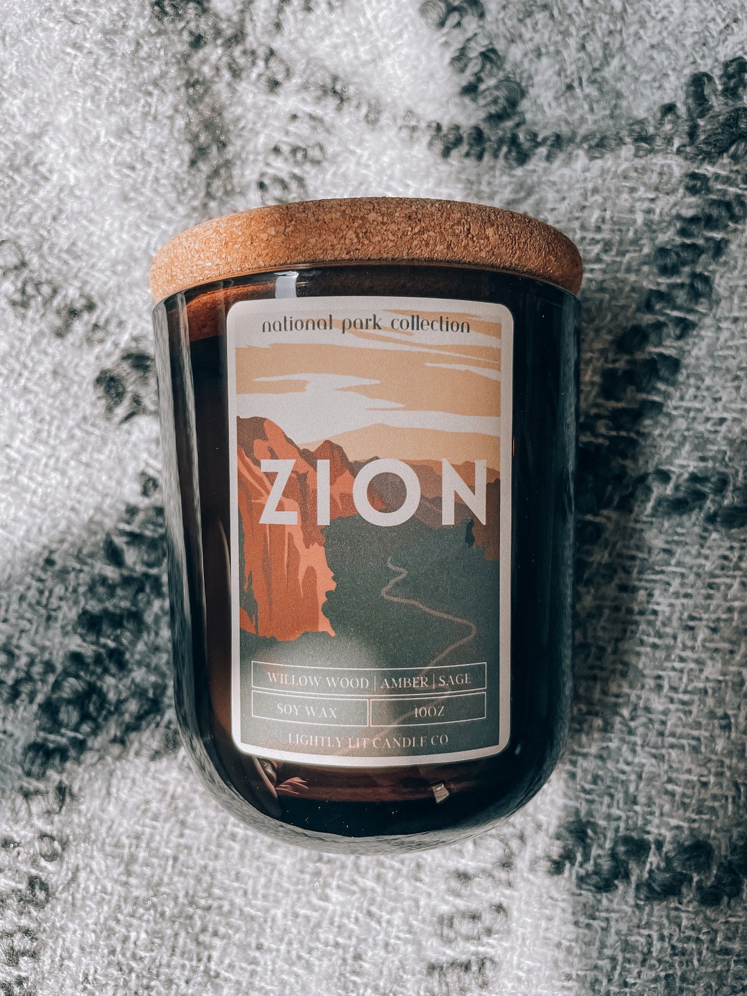 Zion National Park Candle Gift for Hiker National Park Gift for Best Friend Outdoorsy Gift Zion