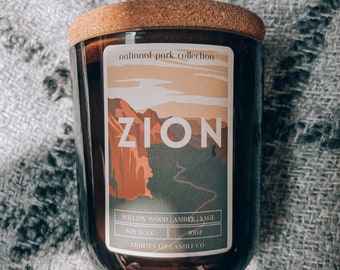 Vela del Parque Nacional Zion: aroma de pachulí y palo santo, 283 g