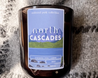 Vela del Parque Nacional North Cascades: aroma a musgo de roble, pino y ámbar