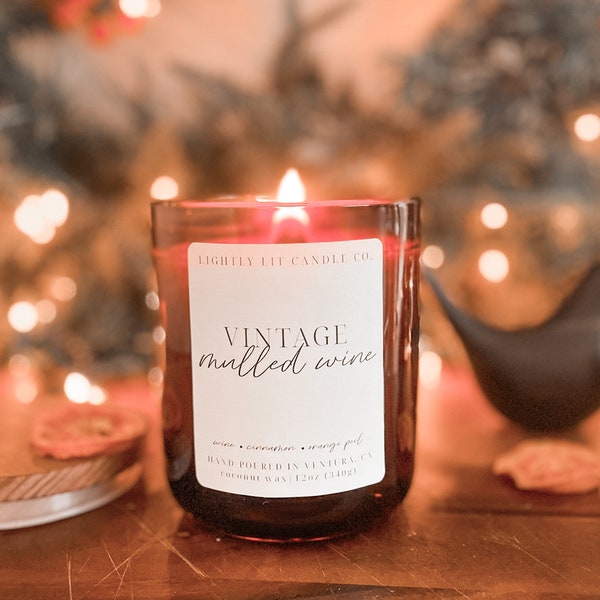Wine Scented Candle Etsy