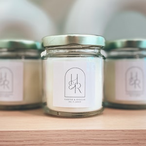 Favores minimalistas do casamento da vela 4oz favores da vela personalizar simples favor do chuveiro do casamento simples personalizado chá de panela favor velas a granel