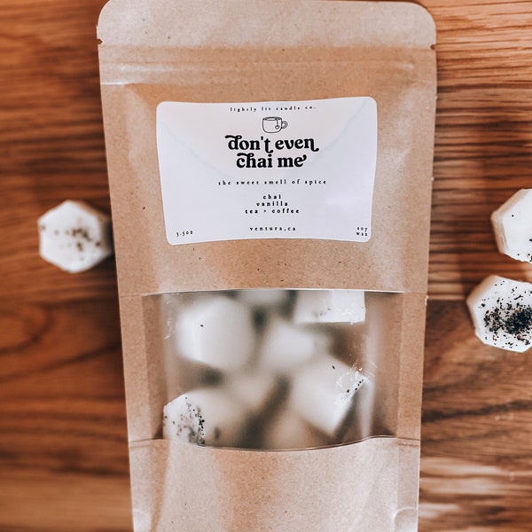 Chai Spice Wax Melt, Chai Tea Lover, Fall Candle Melt, Organic Wax Melt 3.5oz, Soy Wax, Gift Ideas, Stocking Stuffer, Non-Toxic Candle