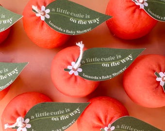 Orange Creme Soja Kerze Favors: Citrus Baby Shower Decor