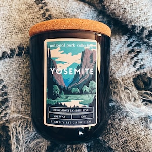 Yosemite National Park Candle Gift Cedar National Park Gift for Best Friend Outdoorsy Gift Yosemite Candle for Nature Lover