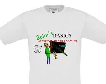 Kids T Shirt Inspired By The Game Baldi S Basics Etsy