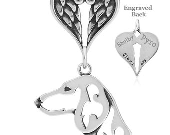 Personalized Dachshund Angel Necklace