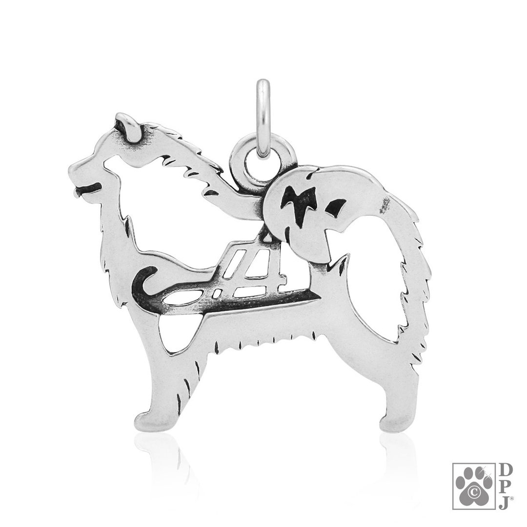 Collana In Argento 925 Con Ciondolo Cane E Cristallo Austriaco - Gioiello Per Amanti Dei Cani, Catena Regolabile 45+5 Cm