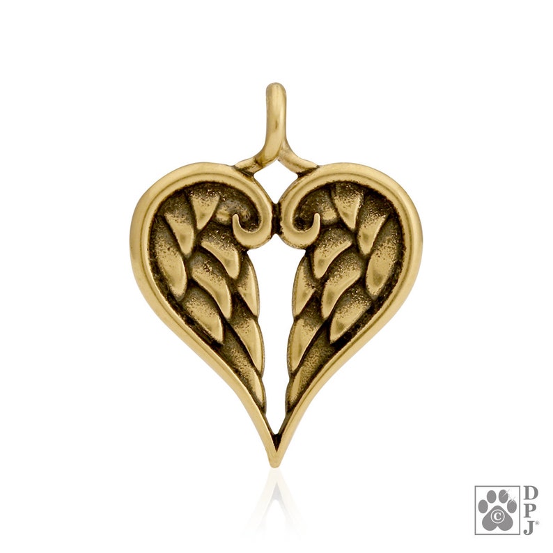 Personalized Gold Bronze Angel Wing Necklace Pendant Memorial Etsy