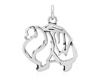 Sterling Silver Pomeranian Necklace Jewelry
