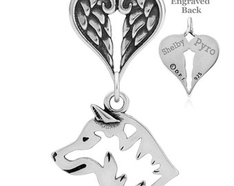 Shiba Inu Angel Necklace, Personalized Breed Sympathy Gifts