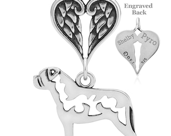 Bullmastiff Angel Pendant, Custom Breed Memorial Keepsakes