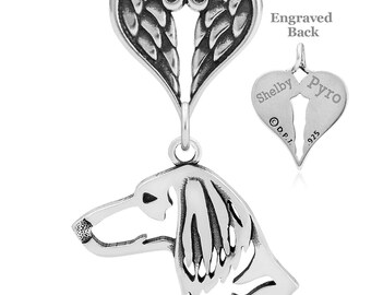 Personalized Dachsie Angel Necklace