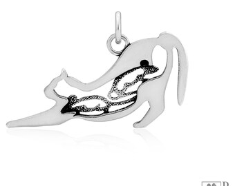 Halsband i sterlingsilver med katt och möss