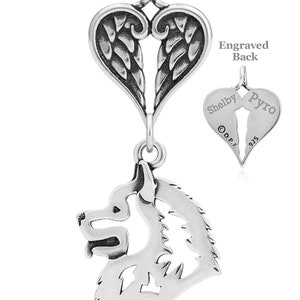 Collar de ángel samoyedo personalizado