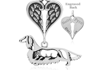 Doxie Angel Necklace
