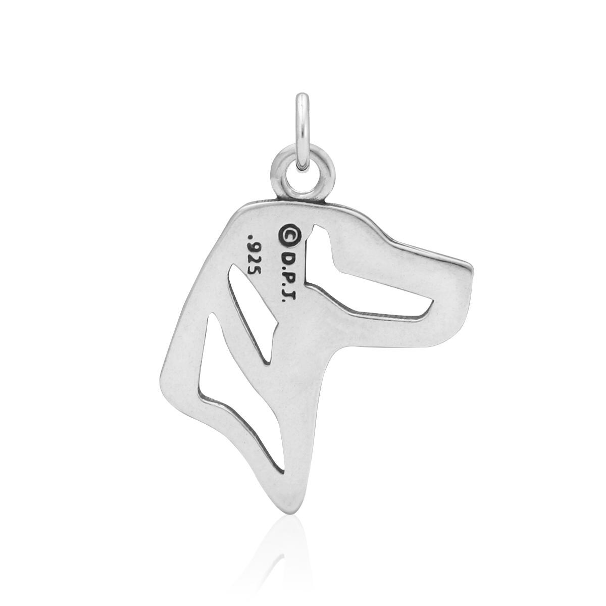 Collana con piccolo cane dalmata - Ciondolo in argento sterling con dalmata su una delicata catena a maglie in argento sterling o solo ciondolo