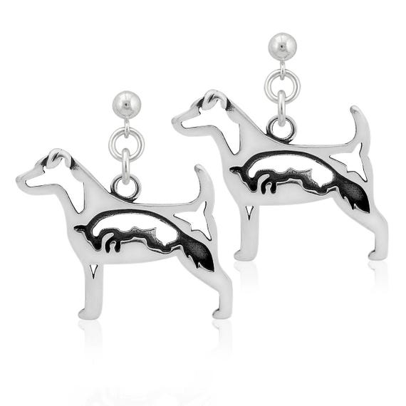 Orecchini Terrier In Argento Sterling 925 - Gioielli A Forma Di Cane Scozzese