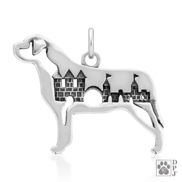 Mastiff Necklace Jewelry in Sterling Silver, Body