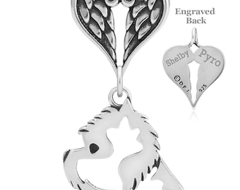 West Highland White Terrier Angel Necklace, Personalized Breed Sympathy Gifts