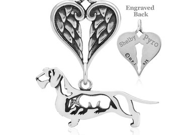 Dachsie Angel Necklace