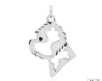 West Highland White Terrier-ketting in sterlingzilver