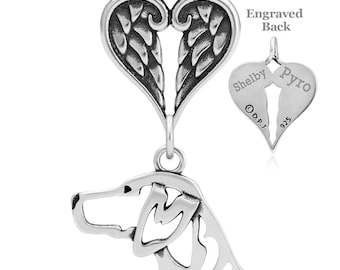 Collar de ángel de braco alemán personalizado