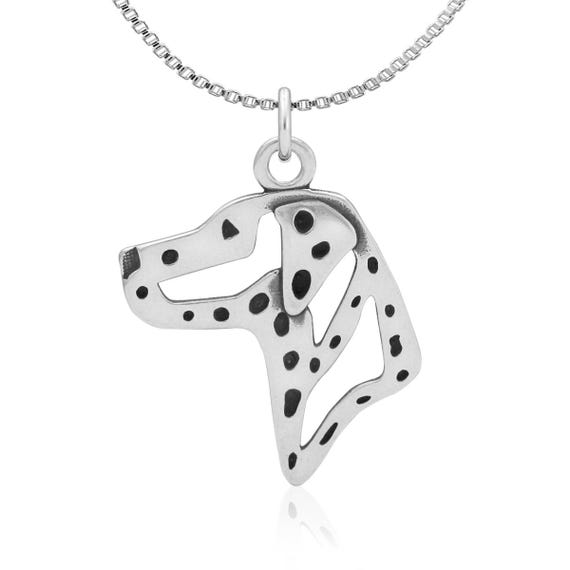 DAYLINLOVE Collana Dalmata In Argento 925 – Ciondolo Cuore, Regalo Per Amanti Dei Cani - 6