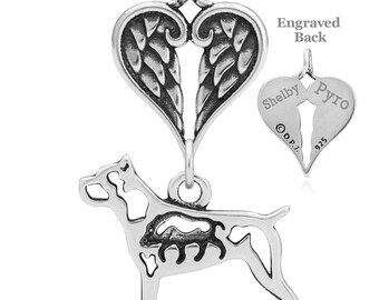 Cane Corso Angel Pendant, Custom Breed Memorial Keepsakes