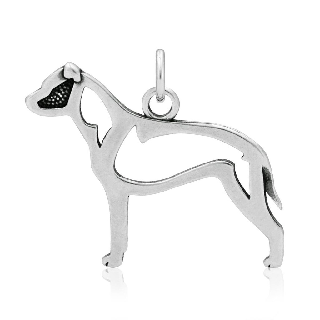 Monkimau Orecchini Cane In Argento 925 Con Zirconi - Bull Terrier, Stafford - Gioielli Per Bambine E Donne