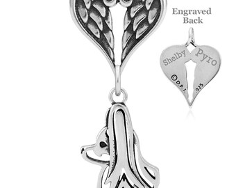Collana personalizzata con angelo Papillon