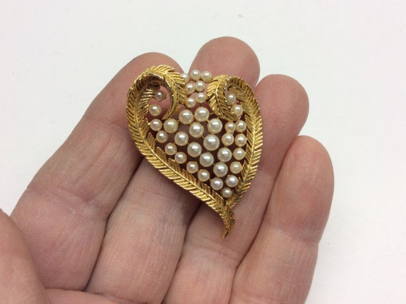 Lisner, Never Worn,Exclusive Pearl Brooch, Vintag… - image 6