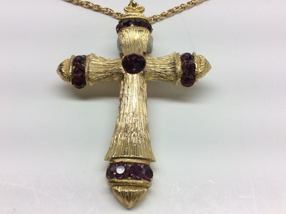 Lisner’s, Rare Cross Pendant, Vintage 1960’s, Lis… - image 1