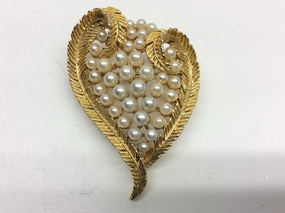 Lisner, Never Worn,Exclusive Pearl Brooch, Vintag… - image 1