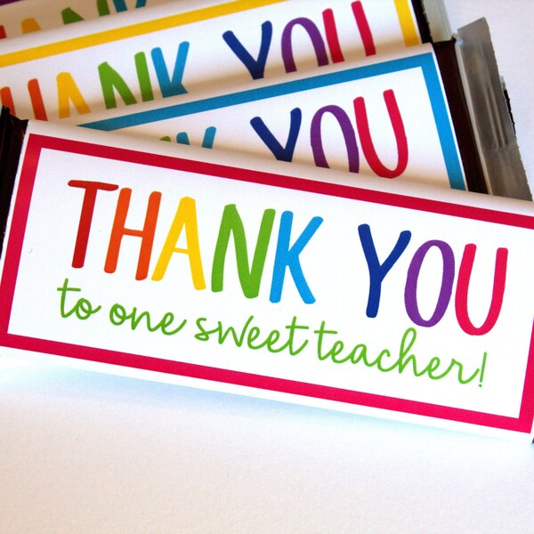 Teacher Appreciation Printable Candy - Etsy