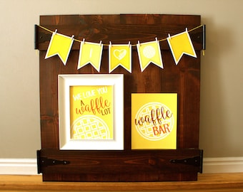 Waffle Party Decor (in yellow)