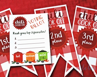 Chili Cook Off Decor Etsy